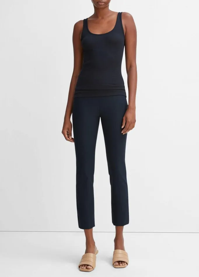 Women Pants and Shorts Vince Stitch Front Seam Ponte Legging Coastal Blue