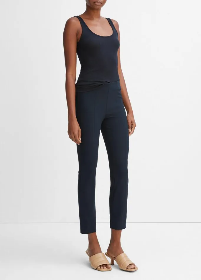 Women Pants and Shorts Vince Stitch Front Seam Ponte Legging Coastal Blue