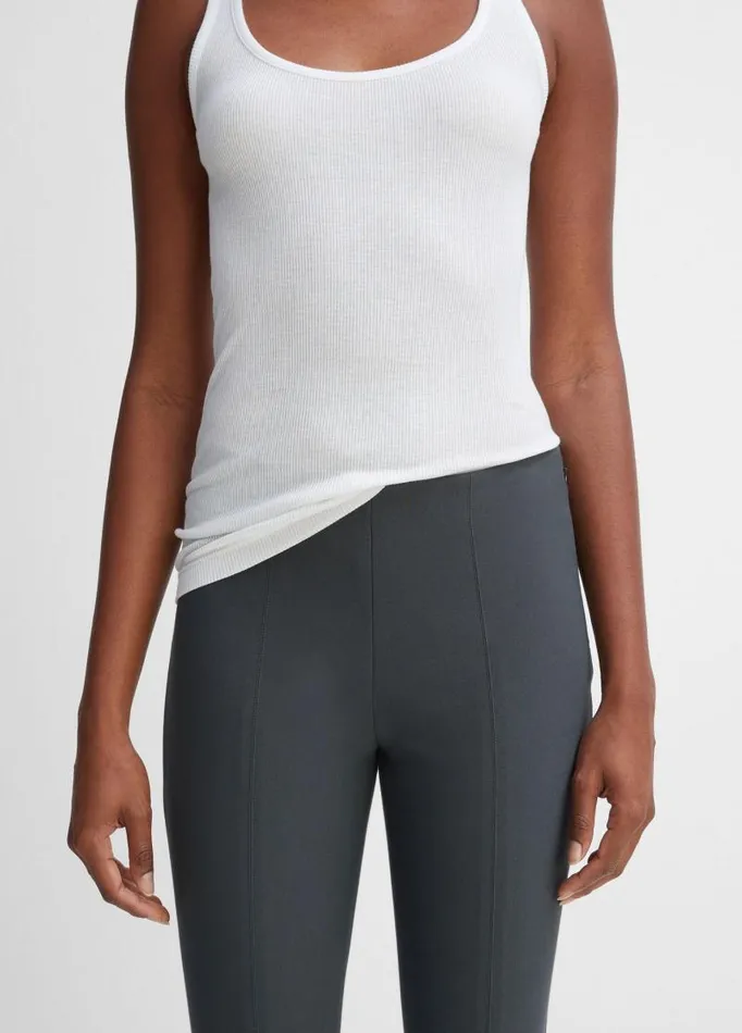 Women Pants and Shorts Vince Stitch Front Seam Ponte Legging Dark Grey