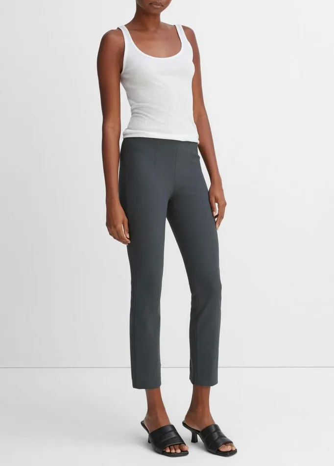 Women Pants and Shorts Vince Stitch Front Seam Ponte Legging Dark Grey