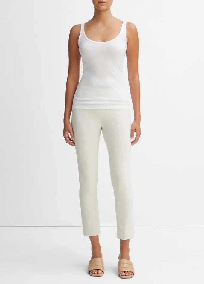 Women Pants and Shorts Vince Stitch Front Seam Ponte Legging Gesso