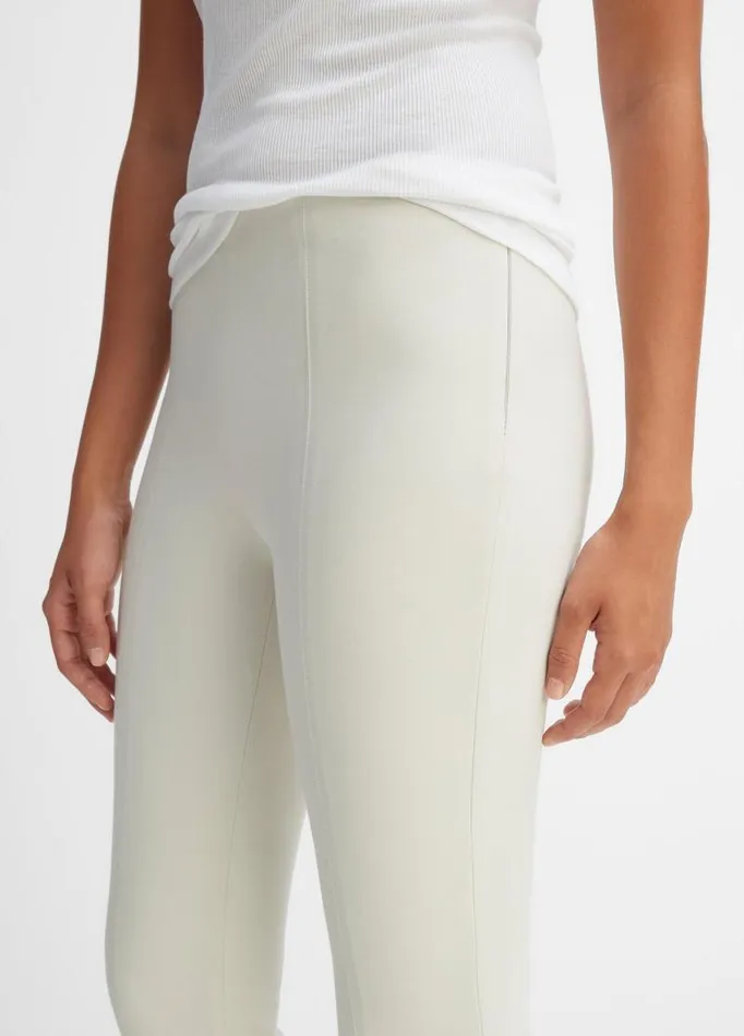 Women Pants and Shorts Vince Stitch Front Seam Ponte Legging Gesso
