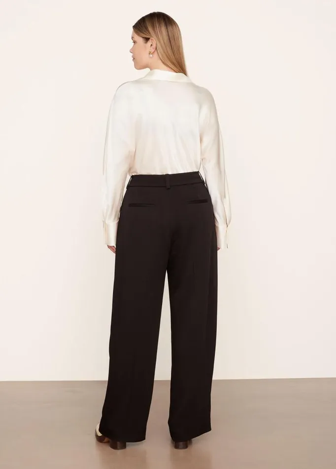 Women Pants and Shorts Vince Tailored WideLeg Trouser Black