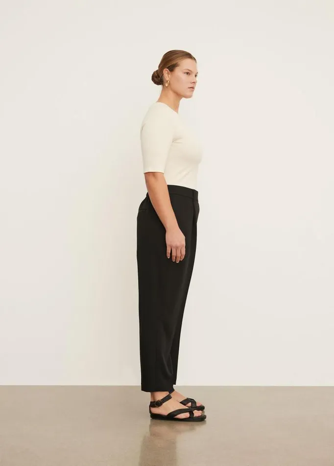 Women Pants and Shorts Vince Tapered PullOn Pant Black