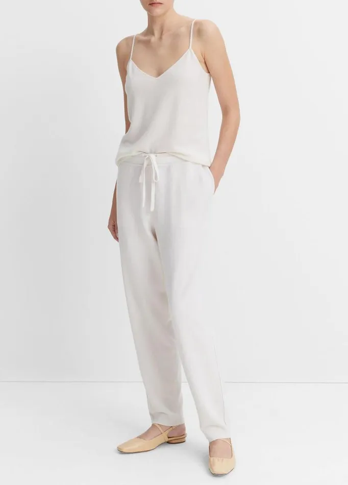 Women Pants and Shorts Vince WoolBlend Knit Joggers Off White