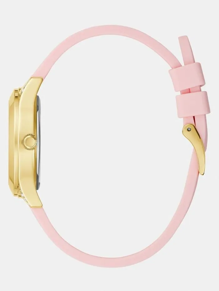 Women Pearl Analogue Watch Pink Guess Watches