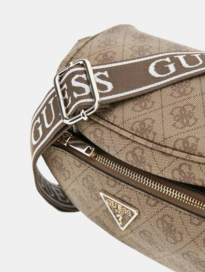 Women Power Play 4g Logo Mini Crossbody Beige Guess Crossbody Bags