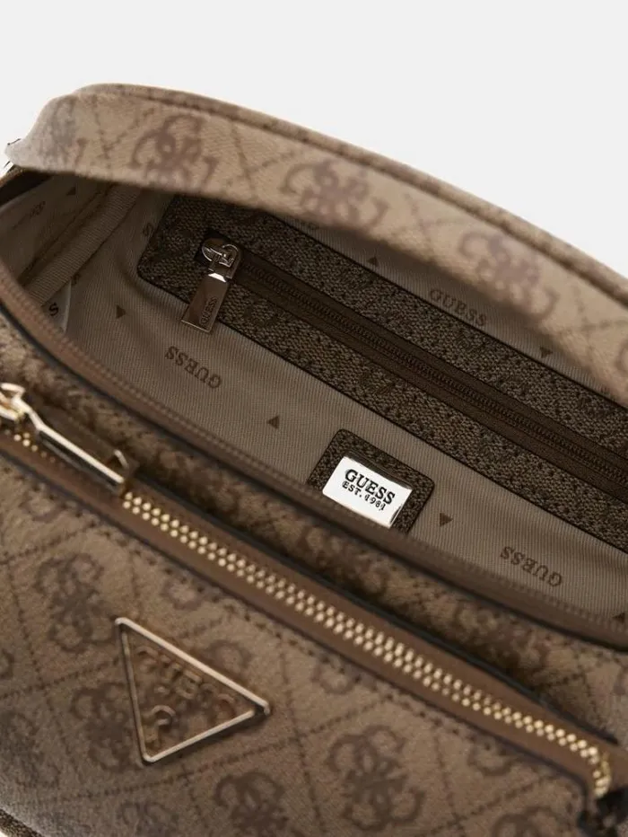Women Power Play 4g Logo Mini Crossbody Beige Guess Crossbody Bags