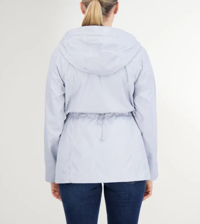 Women Rain Jackets Cole Haan Packable Travel Rain Anorak Mist
