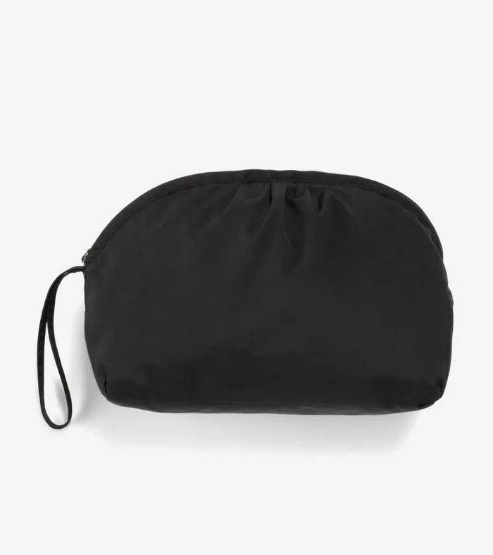 Women Rain Jackets Cole Haan Short Packable Hooded Rain Jacket Black