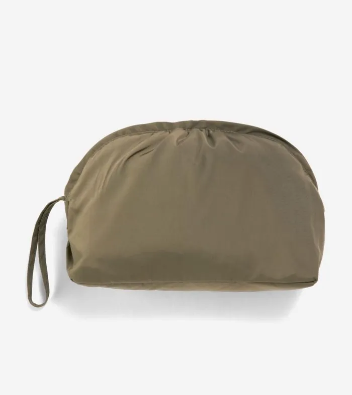 Women Rain Jackets Cole Haan Signature Packable Hooded Rain Jacket Olive Green