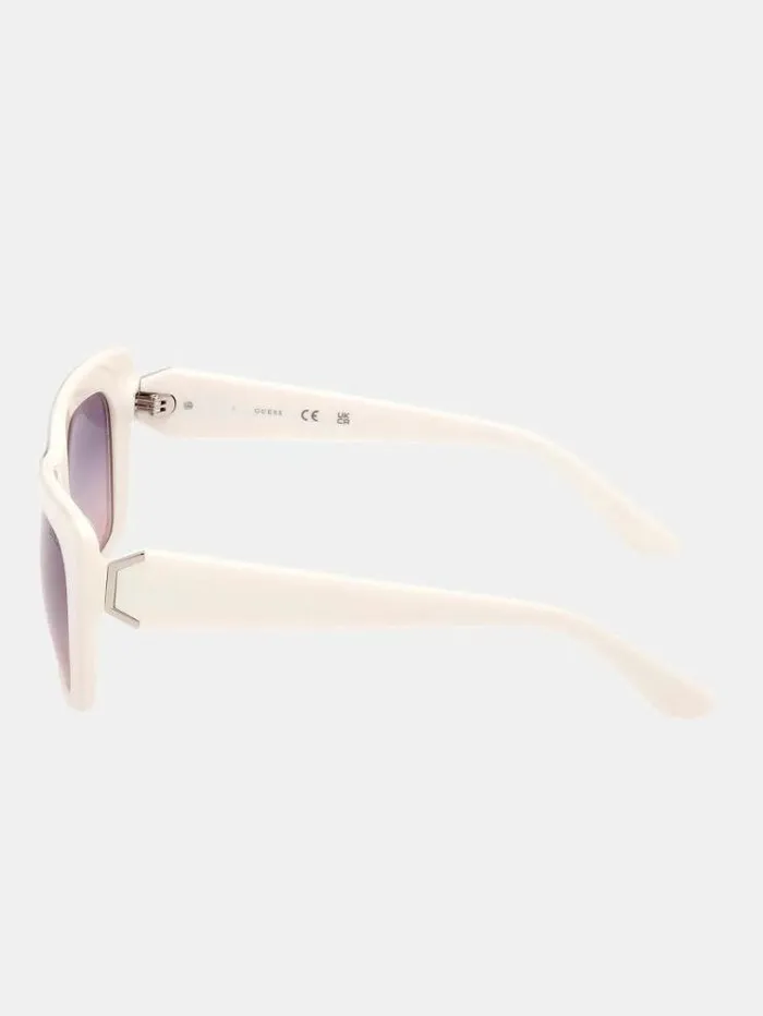Women Rectangular Sunglasses Model White Guess Sunglasses