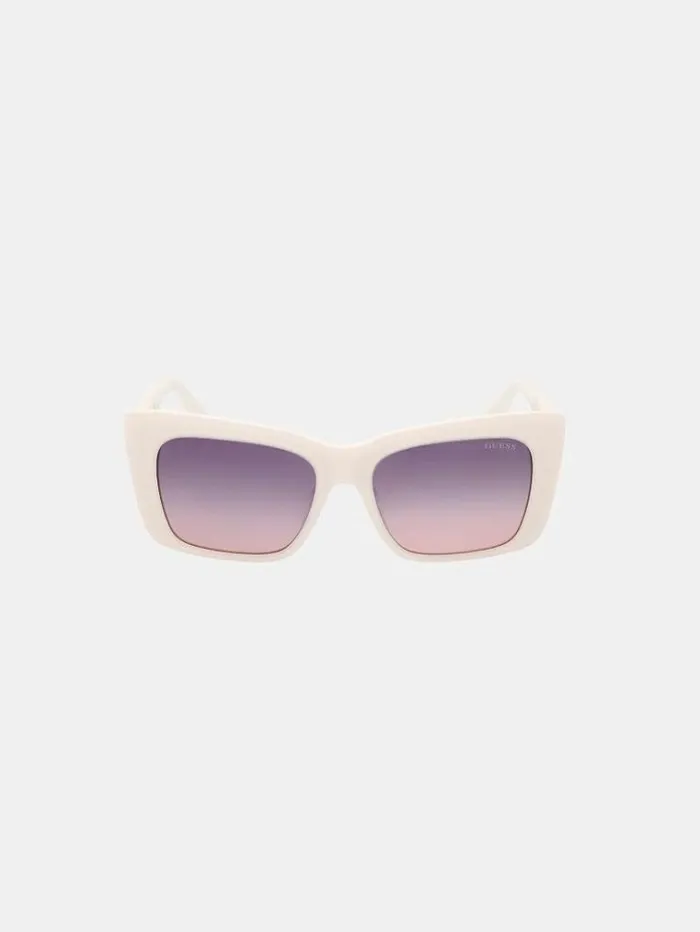 Women Rectangular Sunglasses Model White Guess Sunglasses