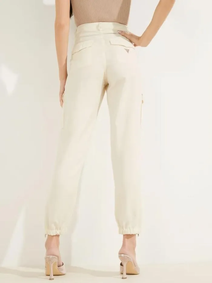 Women Relaxedfit Chino Pant White Guess Trousers