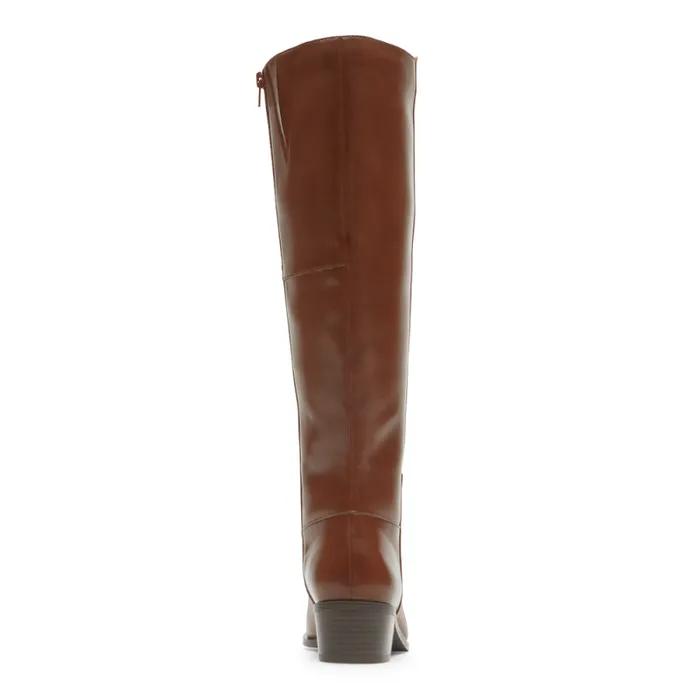 Women Rockport Boots and Booties Evalyn Tall Wide Calf Boot Saddle Lthr