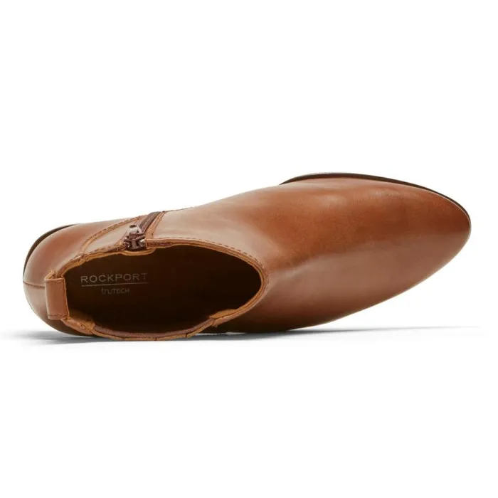 Women Rockport Boots and Booties Geovana Bootie Tan Lthr