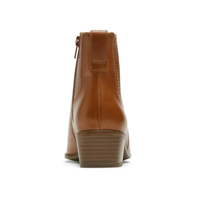 Women Rockport Boots and Booties Geovana Bootie Tan Lthr