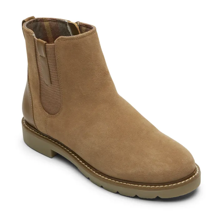 Women Rockport Boots and Booties Kacey Bootie Mocha Latte Suede