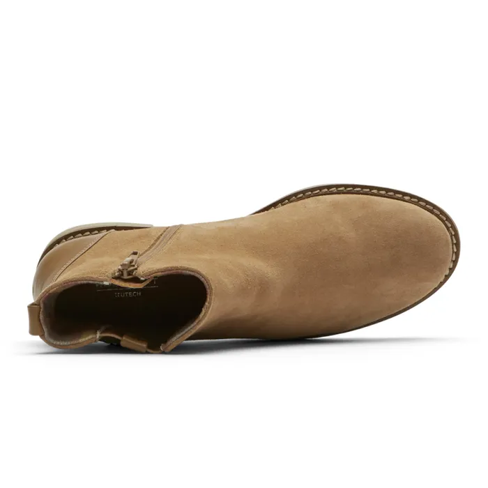 Women Rockport Boots and Booties Kacey Bootie Mocha Latte Suede