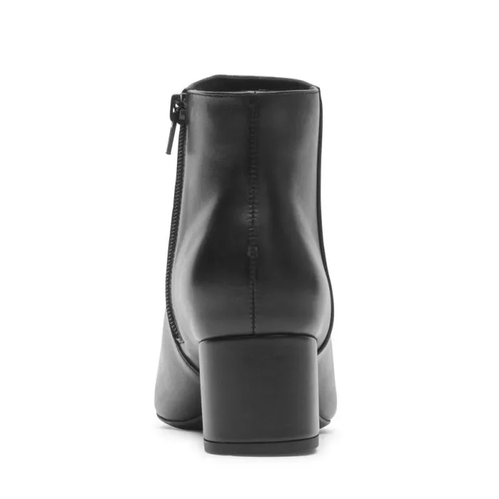 Women Rockport Boots and Booties Milia Block Bootie Black Lthr Women Rockport Boots and Booties Milia Block Bootie Black Lthr