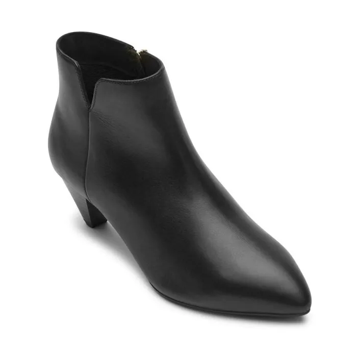 Women Rockport Boots and Booties Milia Bootie Black Lthr