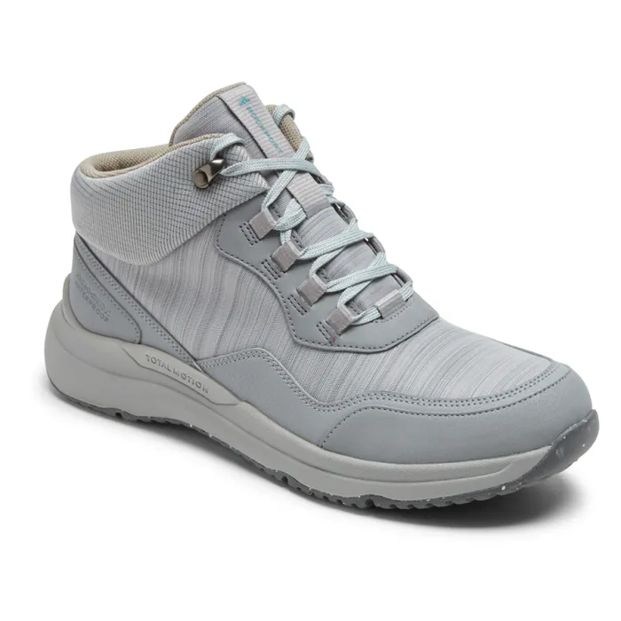 Women Rockport Boots and Booties Total Motion Trail Waterproof AllWeather Hiker Boot Grey Textile Wp Eco Women Rockport Boots and Booties Total Motion Trail Waterproof AllWeather Hiker Boot Grey Textile Wp Eco