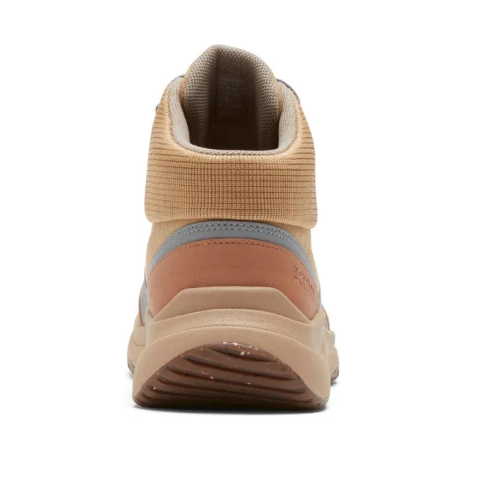 Women Rockport Boots and Booties Total Motion Trail Waterproof AllWeather Hiker Boot Tan Textile Wp Eco