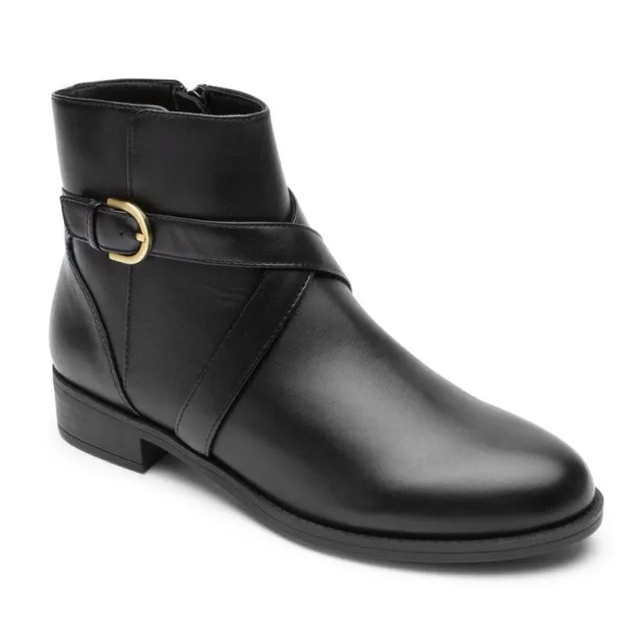 Women Rockport Boots and Booties Vicky Bootie Black Lthr