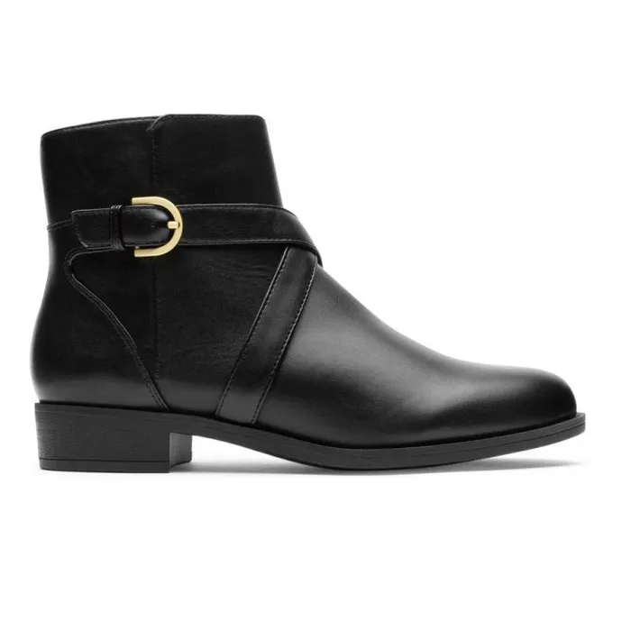 Women Rockport Boots and Booties Vicky Bootie Black Lthr