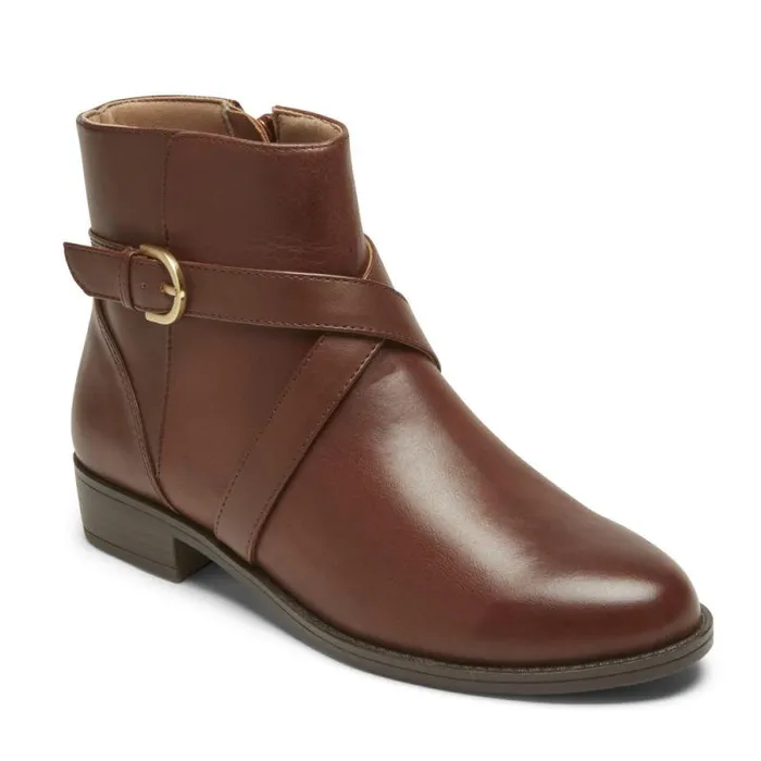 Women Rockport Boots and Booties Vicky Bootie Saddle Lthr