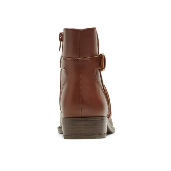 Women Rockport Boots and Booties Vicky Bootie Saddle Lthr