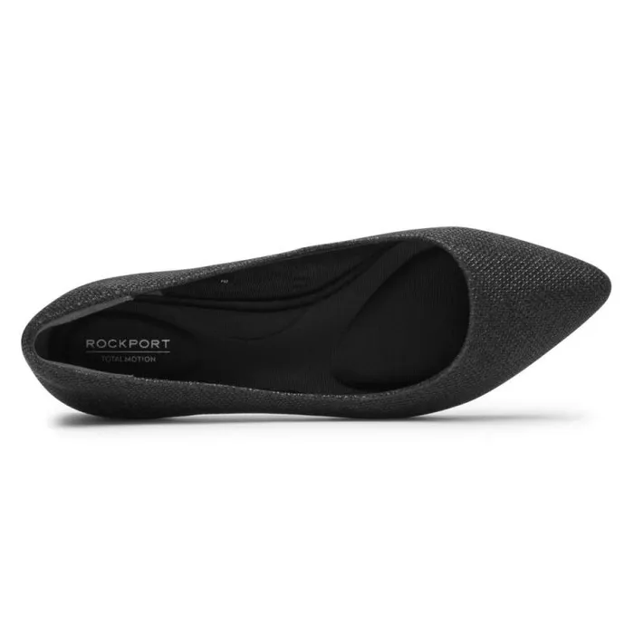Women Rockport Flats Total Motion Adelyn Ballet Flat Black Glam Women Rockport Flats Total Motion Adelyn Ballet Flat Black Glam