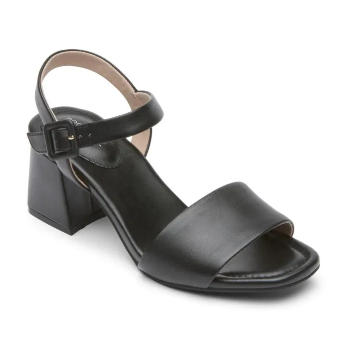 Women Rockport Heels Farrah 2Strap Heel Black