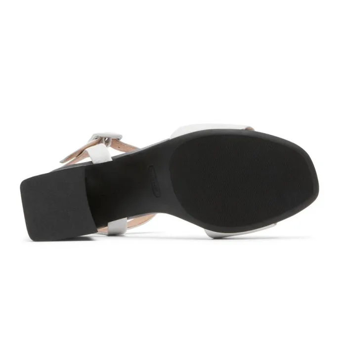 Women Rockport Heels Farrah 2Strap Heel Whiteblack