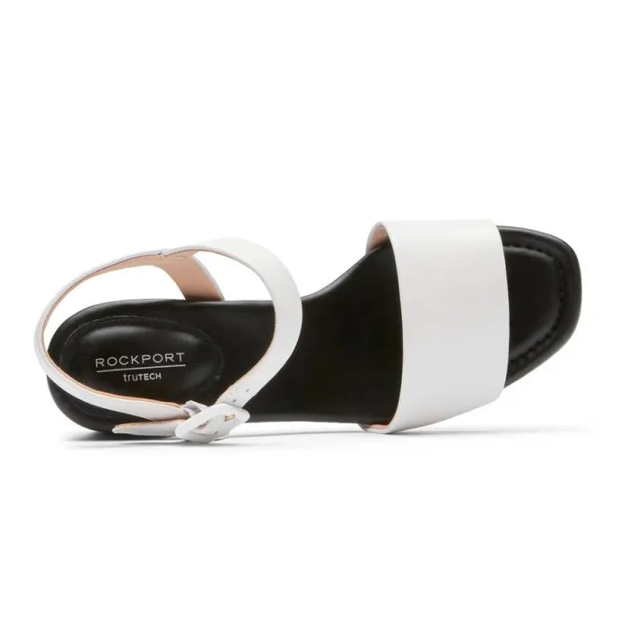 Women Rockport Heels Farrah 2Strap Heel Whiteblack