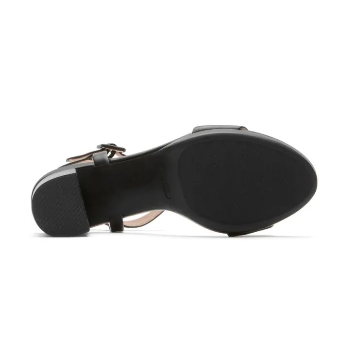 Women Rockport Heels Tabitha 2Strap Heel Black