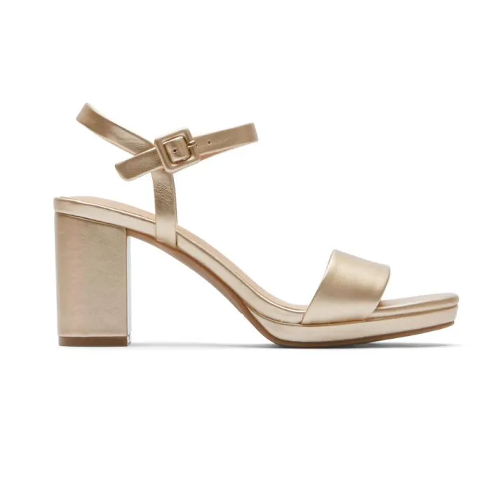 Women Rockport Heels Tabitha 2Strap Heel Starlight Synthetic