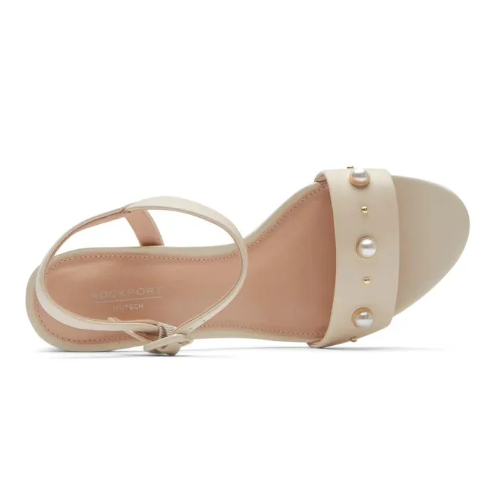 Women Rockport Heels Tabitha 2Strap Heel Vanilla Pearl