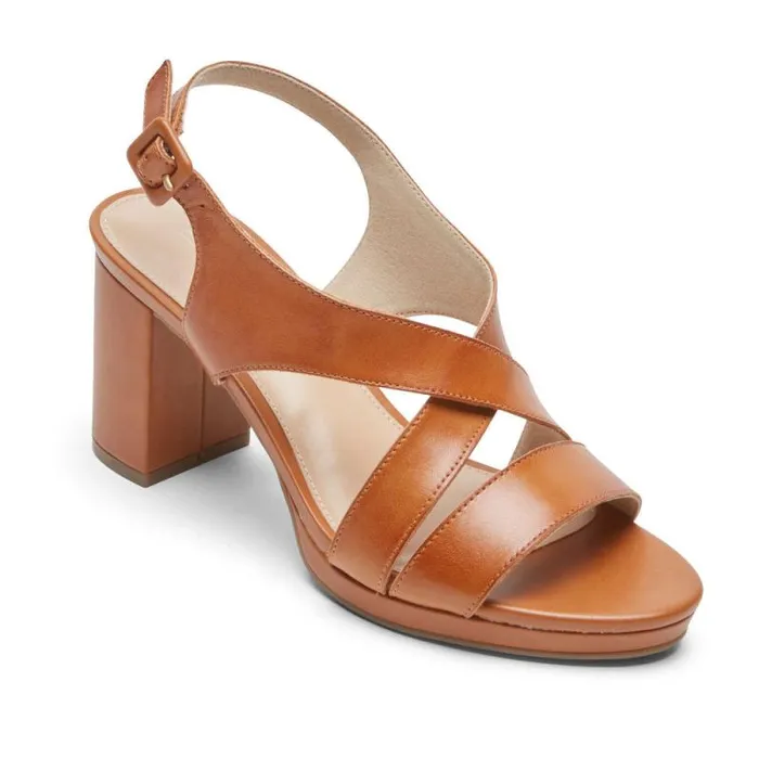 Women Rockport Heels Tabitha Slingback Heel Tan