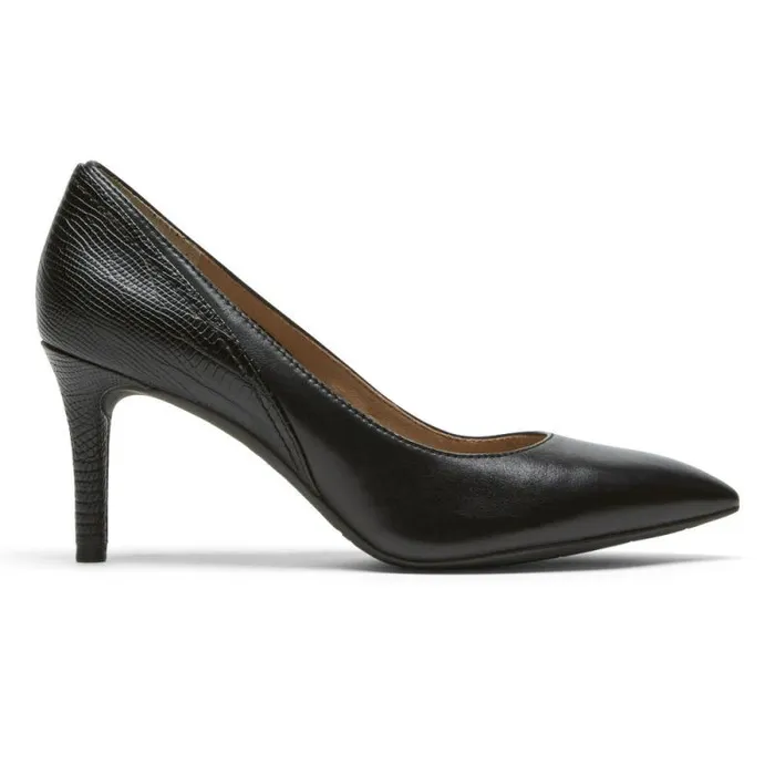 Women Rockport Heels Total Motion 75mm Pieced Heel Blacklizard