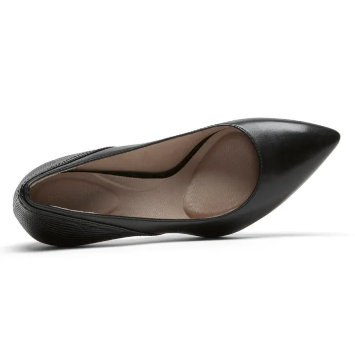 Women Rockport Heels Total Motion 75mm Pieced Heel Blacklizard