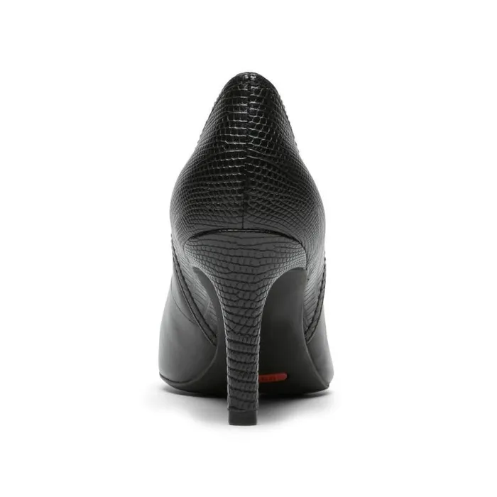 Women Rockport Heels Total Motion 75mm Pieced Heel Blacklizard