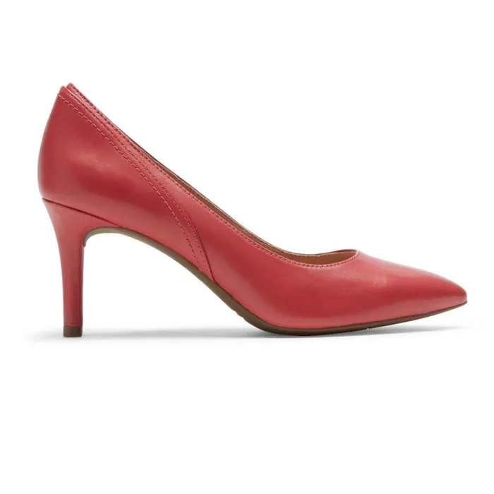 Women Rockport Heels Total Motion 75mm Pieced Heel Pink Lthr