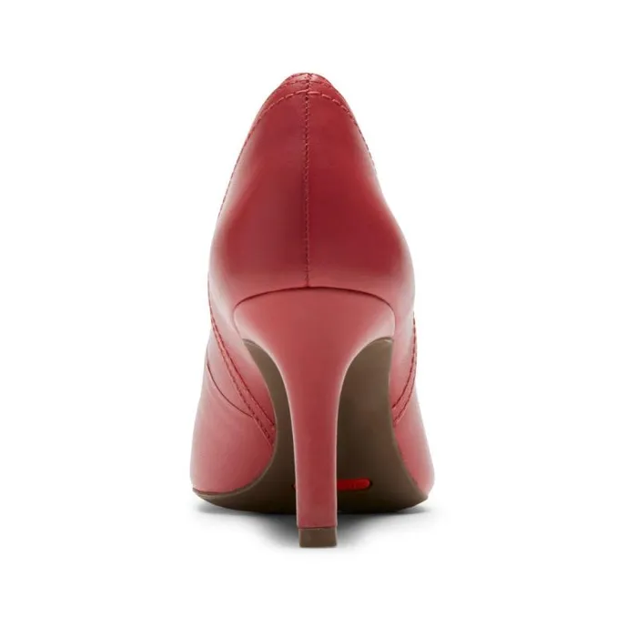 Women Rockport Heels Total Motion 75mm Pieced Heel Pink Lthr