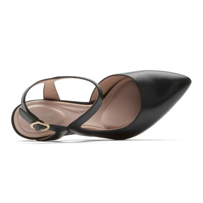 Women Rockport Heels Total Motion 75mm XStrap Heel Black