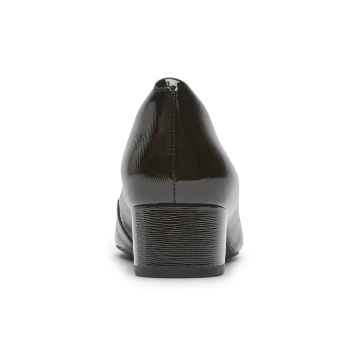 Women Rockport Heels Total Motion Gracie Heel Black Patent