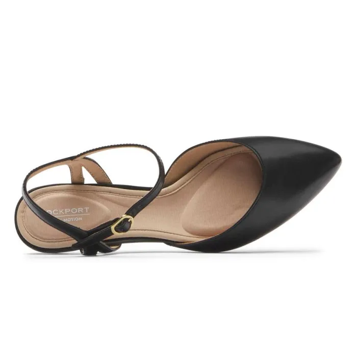 Women Rockport Heels Total Motion Kalila Ankle Strap Heel Black