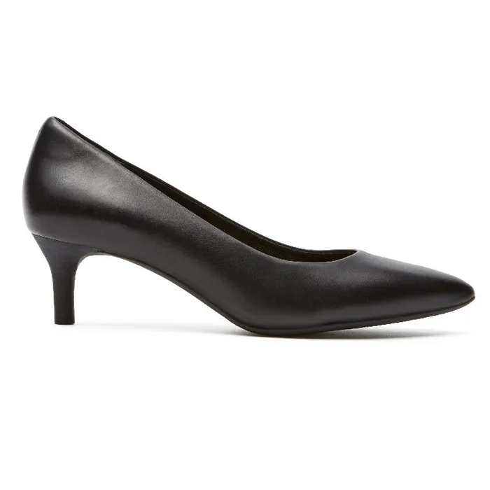 Women Rockport Heels Total Motion Kalila Heel Black Leather
