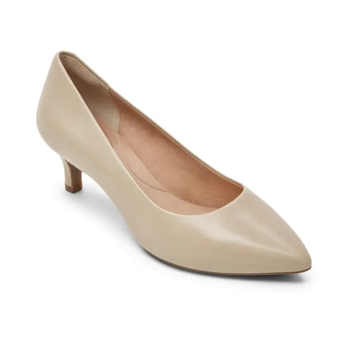 Women Rockport Heels Total Motion Kalila Heel Humus Leather