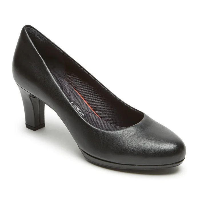 Women Rockport Heels Total Motion Leah Pump Black Nappa